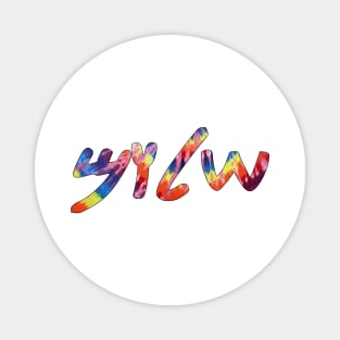 Shalom - Peace (Paleo-Hebrew, Tie-Dye) Magnet